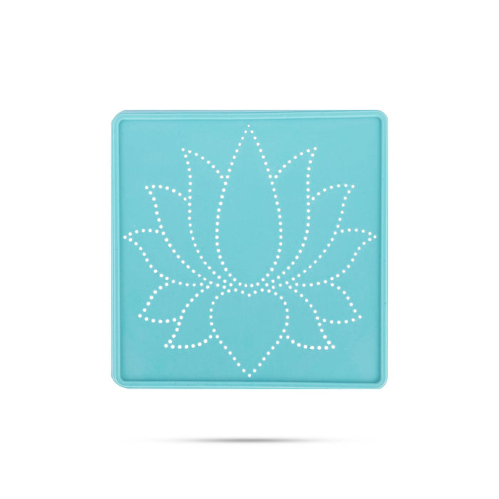 Rangoli Stencil - 3 x 3 | 12 Pcs/ Kolam Achu / Dotted Design Stencil/ Muggu Jali for Floor Decor