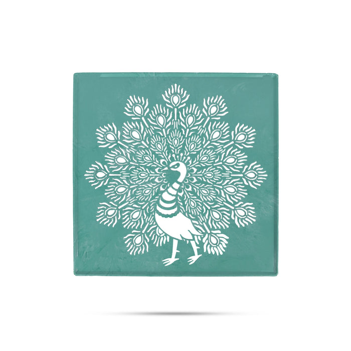 Rangoli Stencil - 12 x 12 Inches | Dotted Design Rangoli Jali / Kolam Achu For Floor Decoration