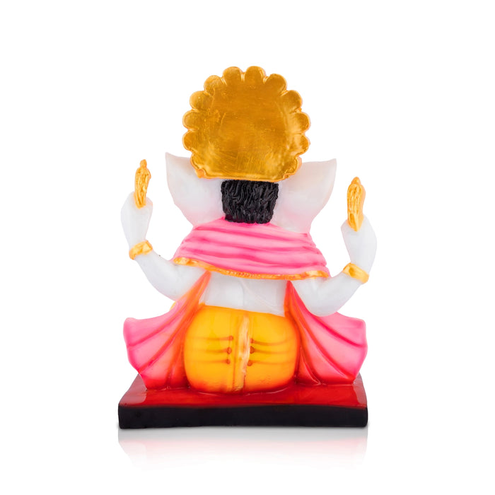 Ganpati Statue - 7 x 5.5 Inches | Resin Idol/ Pillaiyar Idol For Pooja & Living Room
