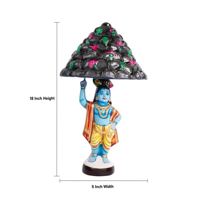 Govardhana Giri Paper Mache Golu Bommai Set - 18 Inches | Giri Golu Doll/ Navaratri Golu Bomma/Gombe/Bommai