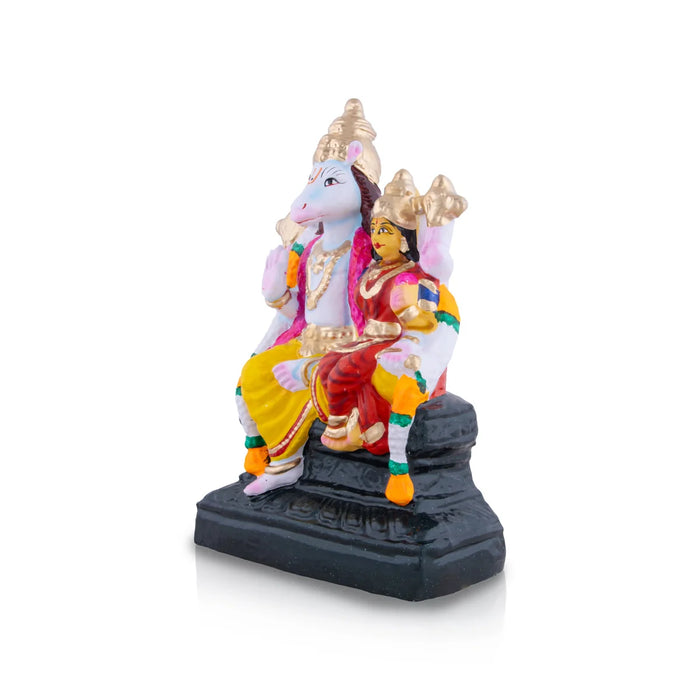 Lakshmi Hayagreevar Clay Golu Bommai - 13 x 8 Inches | Giri Golu Doll/ Navaratri Golu Bomma/Gombe/Bommai