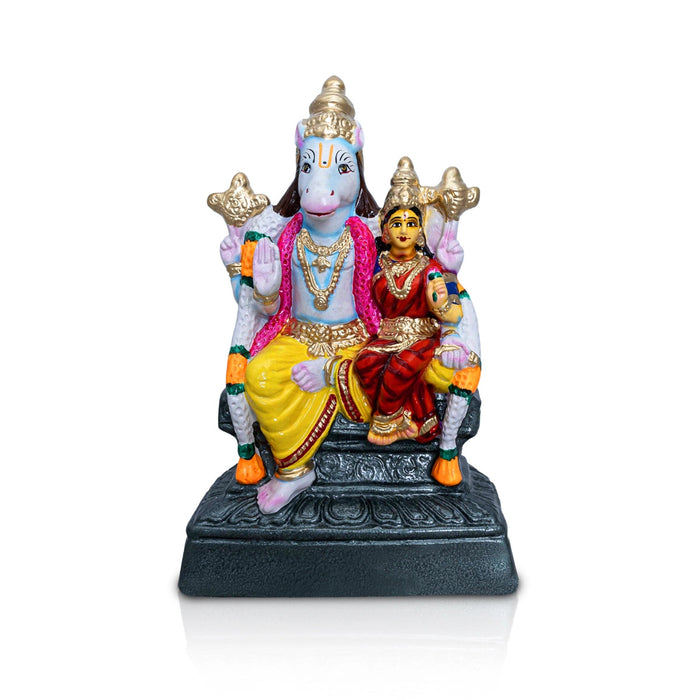 Lakshmi Hayagreevar Paper Mache Golu Bommai - 14 x 8.5 Inches | Giri Golu Doll/ Navaratri Golu Bomma/Gombe