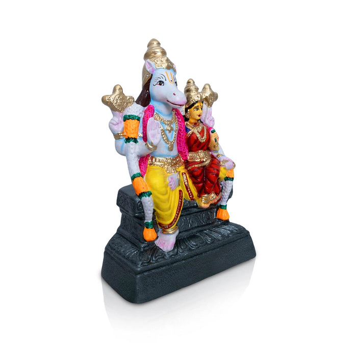 Lakshmi Hayagreevar Paper Mache Golu Bommai - 14 x 8.5 Inches | Giri Golu Doll/ Navaratri Golu Bomma/Gombe