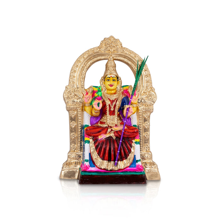 Kamakshi Idol Paper Mache Golu Bommai - 18 X 11 Inches | Navaratri Golu Gombe/ Giri Golu Doll/ Navratri Decor