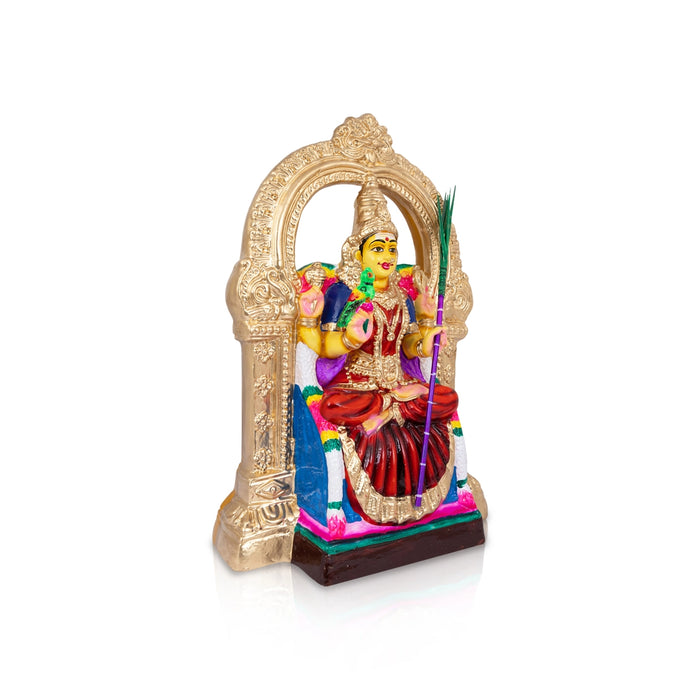 Kamakshi Idol Paper Mache Golu Bommai - 18 X 11 Inches | Navaratri Golu Gombe/ Giri Golu Doll/ Navratri Decor