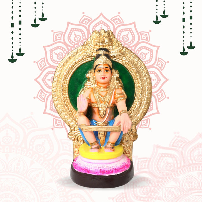 Ayyappan Paper Mache Golu Bommai - 12 Inches | Giri Golu Doll/ Navaratri Golu Bomma/Gombe/Bommai