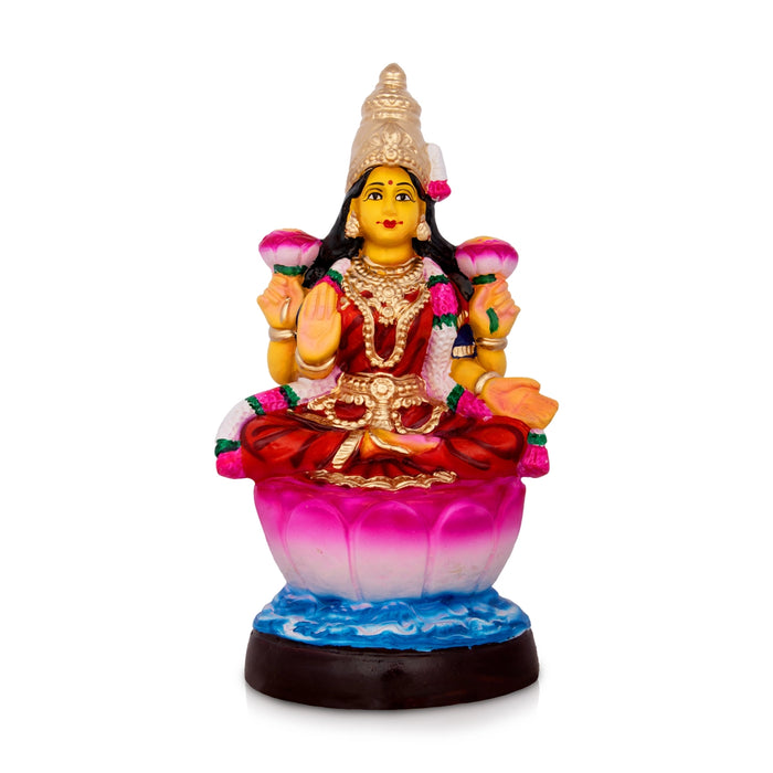 Laxmi Devi Paper Mache Golu Bommai - 13 x 8.5 Inches | Giri Golu Doll/ Navaratri Golu Bomma/Gombe/Bommai