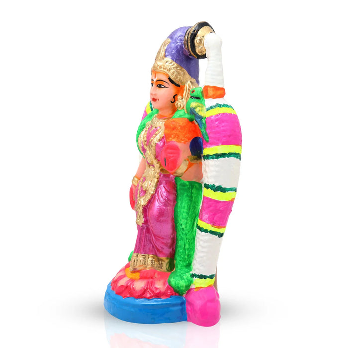 Andal Clay Golu Bommai - 9 x 5 Inches | Giri Golu Doll/ Navaratri Golu Bomma/Gombe/Bommai