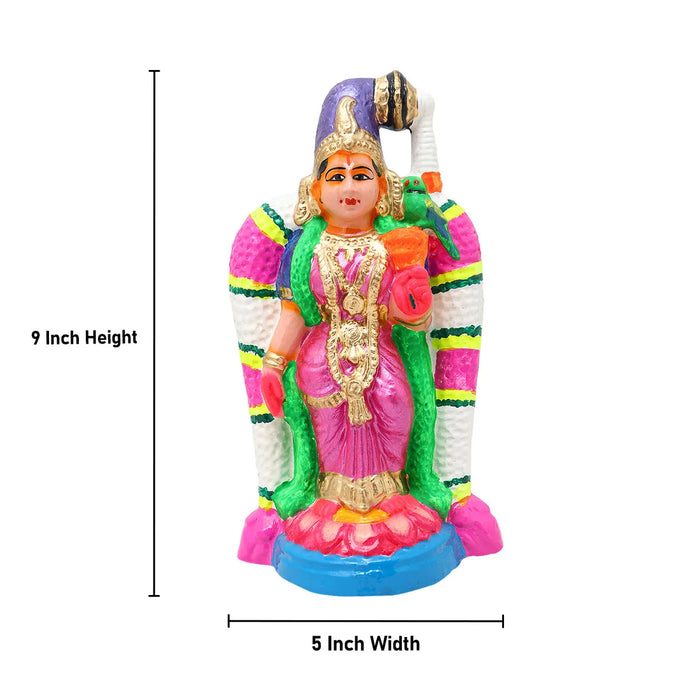 Andal Clay Golu Bommai - 9 x 5 Inches | Giri Golu Doll/ Navaratri Golu Bomma/Gombe/Bommai