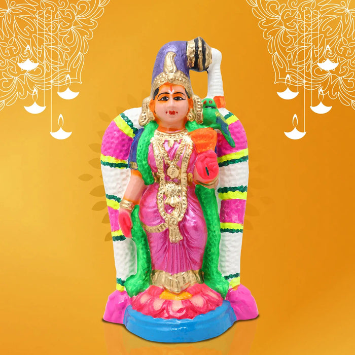 Andal Clay Golu Bommai - 9 x 5 Inches | Giri Golu Doll/ Navaratri Golu Bomma/Gombe/Bommai