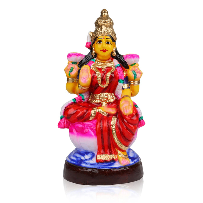 Lakshmi Clay Golu Bommai - 10 inches | Giri Golu Doll / Navaratri Golu Bomma / Gombe / Bommalu
