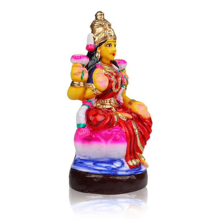 Lakshmi Clay Golu Bommai - 10 inches | Giri Golu Doll / Navaratri Golu Bomma / Gombe / Bommalu