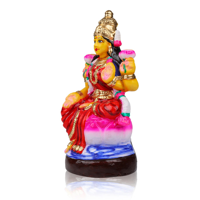 Lakshmi Clay Golu Bommai - 10 inches | Giri Golu Doll / Navaratri Golu Bomma / Gombe / Bommalu