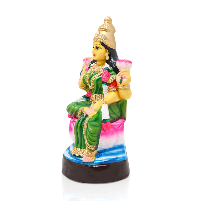 Lakshmi Idol Paper Mache Golu Bommai - 11 X 5 Inches | Navaratri Golu Gombe/ Giri Golu Doll/ Navratri Decor