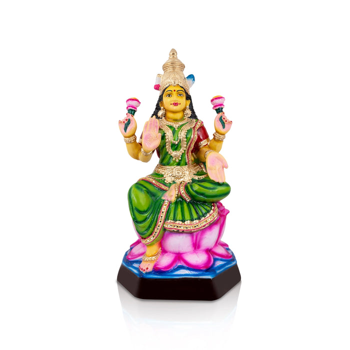 Lakshmi Idol Paper Mache Golu Bommai - 22 X 11 Inches | Navaratri Golu Gombe/ Giri Golu Doll/ Navratri Decor