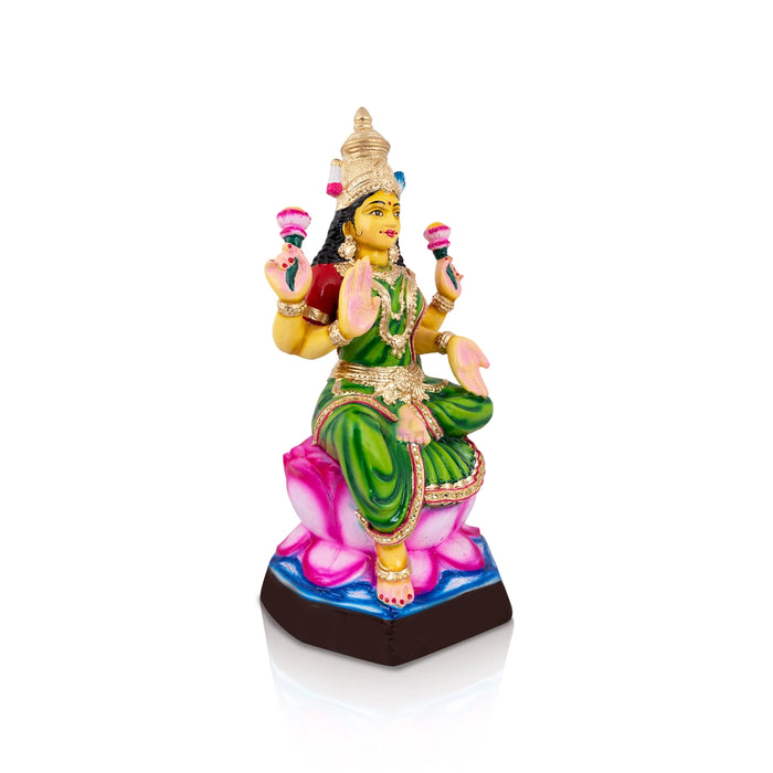 Lakshmi Idol Paper Mache Golu Bommai - 22 X 11 Inches | Navaratri Golu Gombe/ Giri Golu Doll/ Navratri Decor