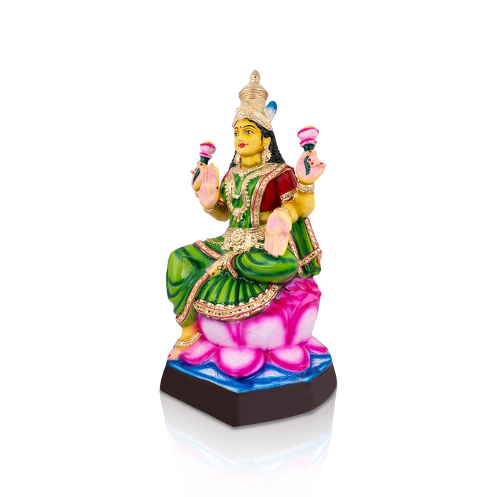 Lakshmi Idol Paper Mache Golu Bommai - 22 X 11 Inches | Navaratri Golu Gombe/ Giri Golu Doll/ Navratri Decor