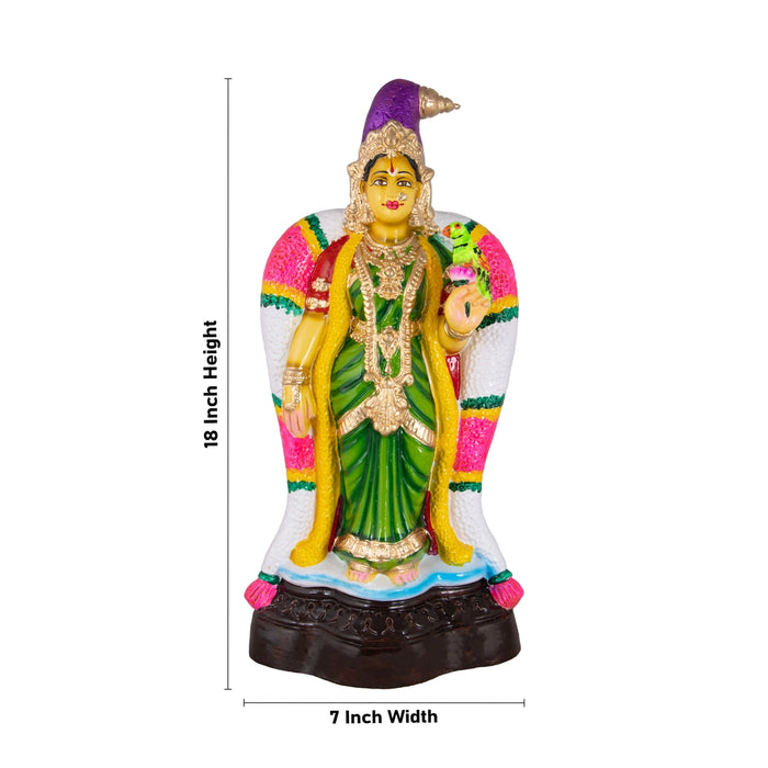 Andal Paper Mache Golu Bommai - 18 x 7 Inches | Giri Golu Doll/ Navaratri Golu Bomma/Gombe/Bommai