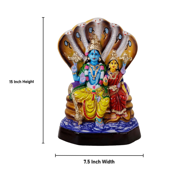 Lakshmi Narayana Paper Mache Golu Bommai - 15 Inches | Giri Golu Doll/ Navaratri Golu Bomma/Gombe/Bommai