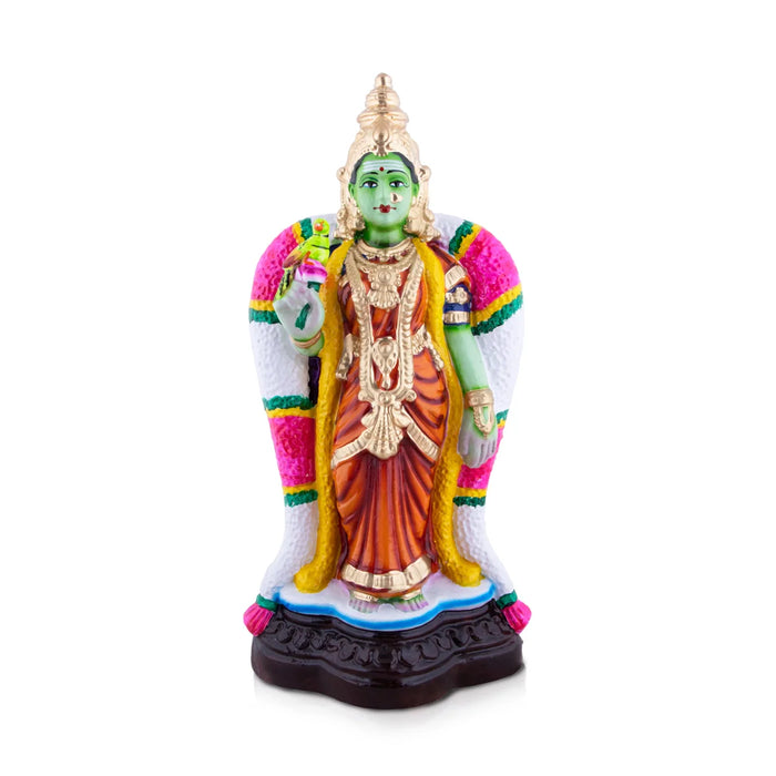 Meenakshi Clay Golu Bommai - 17 x 8 Inches | Giri Golu Doll/ Navaratri Golu Bomma/Gombe/Bommai