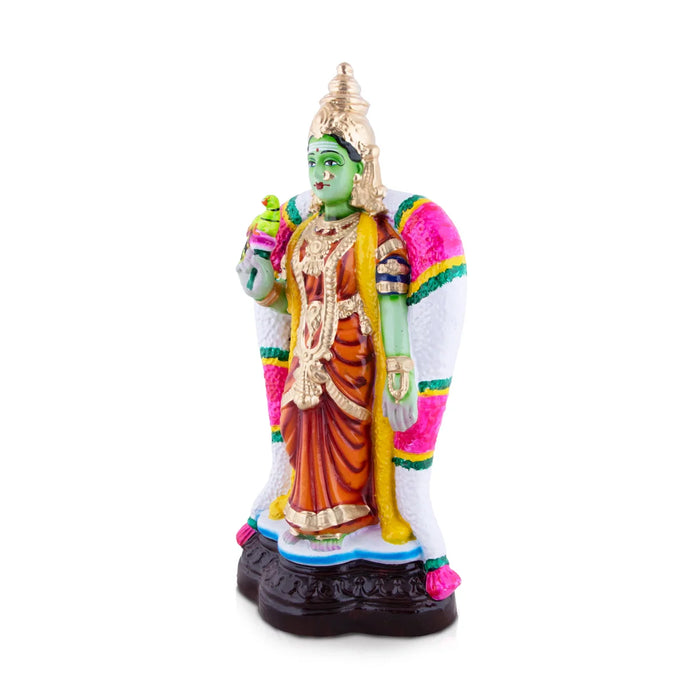 Meenakshi Clay Golu Bommai - 17 x 8 Inches | Giri Golu Doll/ Navaratri Golu Bomma/Gombe/Bommai