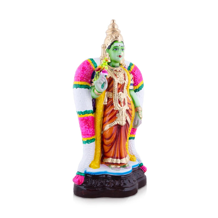 Meenakshi Clay Golu Bommai - 17 x 8 Inches | Giri Golu Doll/ Navaratri Golu Bomma/Gombe/Bommai