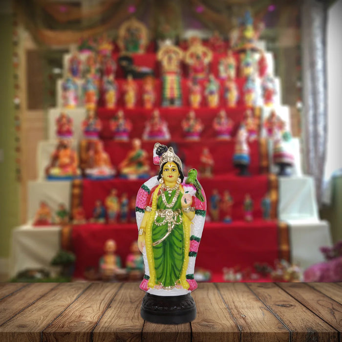 Andal Paper Mache Golu Bommai - 10 x 4 Inches | Giri Golu Doll/ Navaratri Golu Bomma/Gombe/Bommai