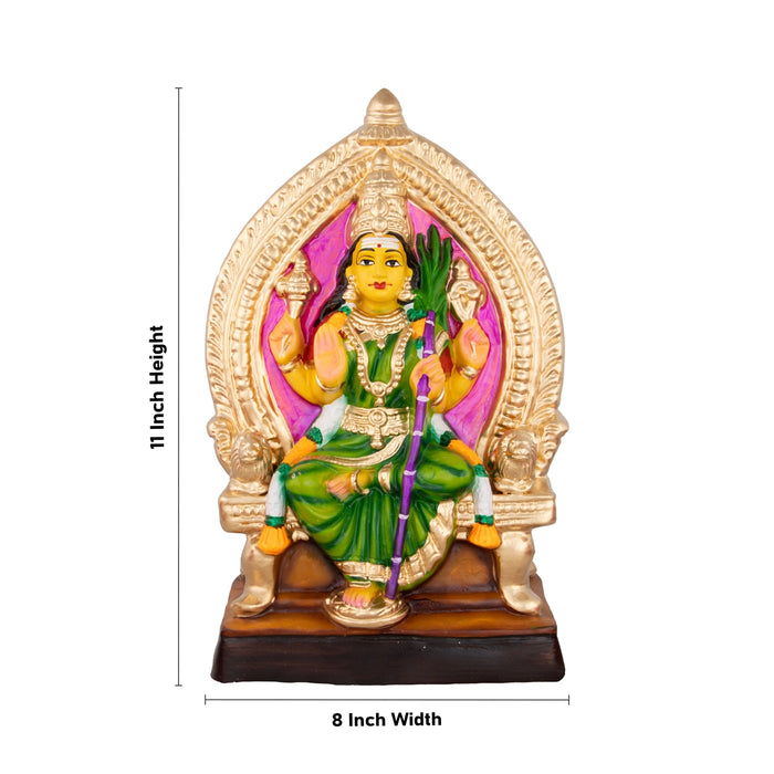 Raja Rajeshwari Paper Mache Golu Bommai - 11 x 8 Inches | Giri Golu Doll/ Navaratri Golu Bomma/Gombe/Bommai