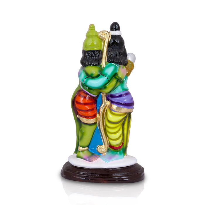 Hanuman And Rama Clay Golu Bommai - 12 X 6.5 Inches | Giri Golu Doll/ Navaratri Gombe/ Navratri Décor