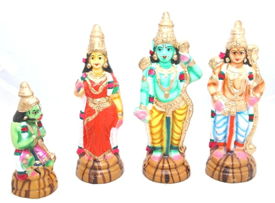 Ramar Clay Golu Bommai Set - 12 Inches | Giri Golu Doll/ Navaratri Golu Bomma/Gombe/Bommai