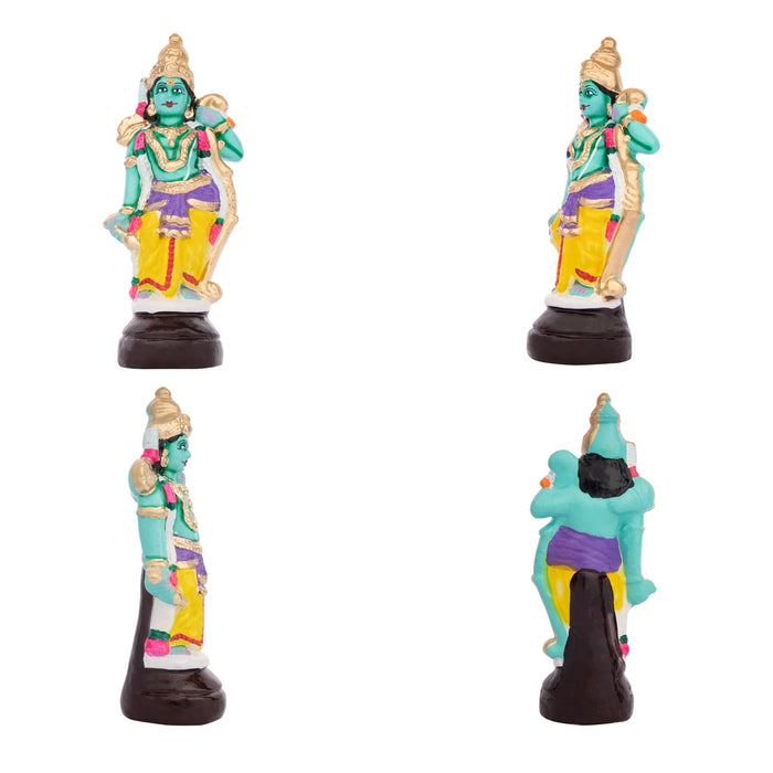 Ramar Clay Golu Bommai Set - 9 Inches | Giri Golu Doll/ Navaratri Golu Bomma/Gombe/Bommai