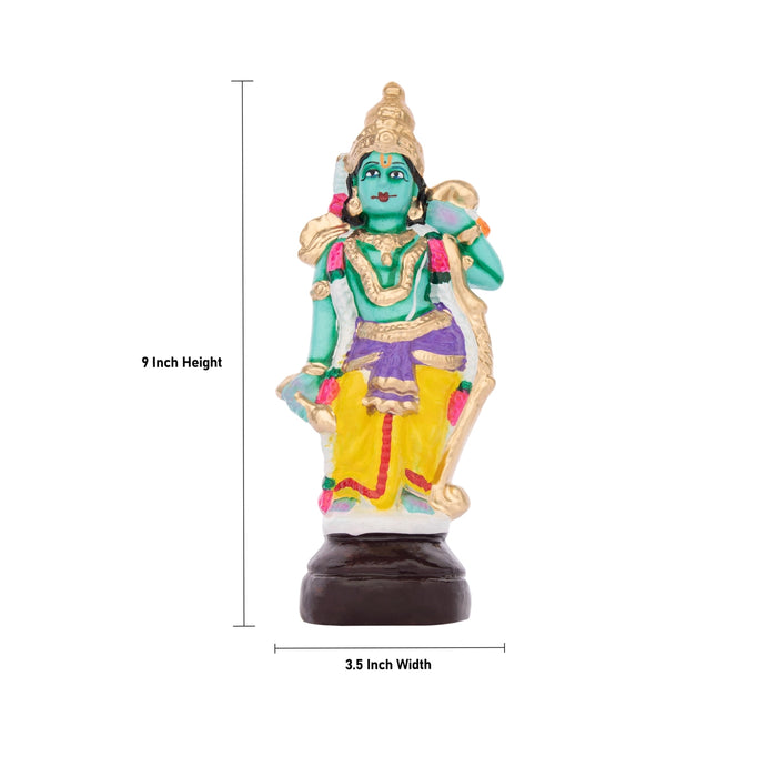 Ramar Clay Golu Bommai Set - 9 Inches | Giri Golu Doll/ Navaratri Golu Bomma/Gombe/Bommai