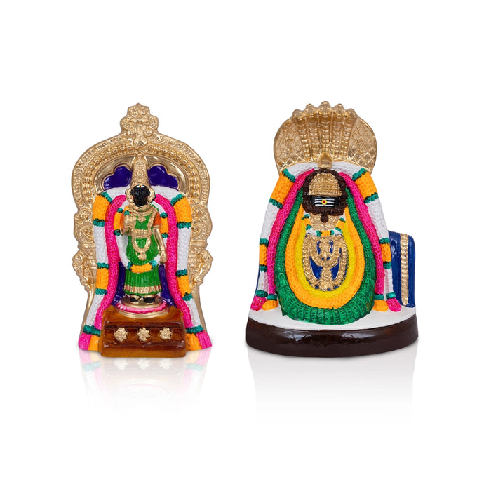 Annamalaiyar Unnamalai Amman Paper Mache Golu Bommai Pair - 12 X 8 Inches | Giri Golu Doll/ Navratri Gombe