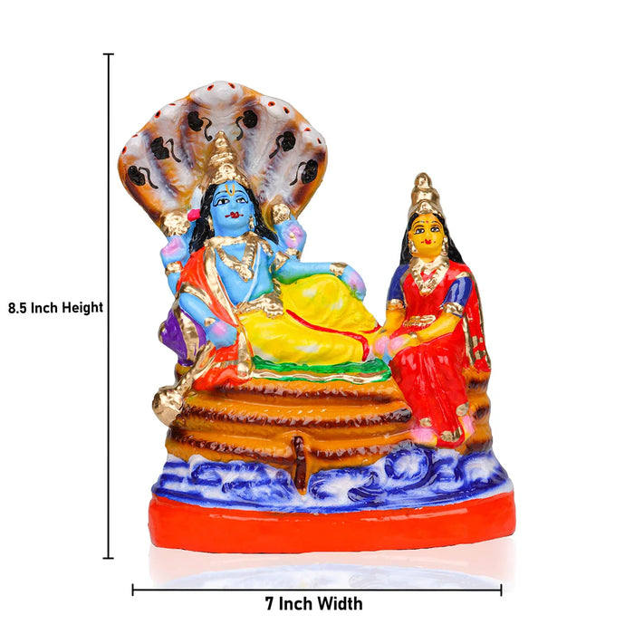 Ranganathar Clay Golu Bommai - 8.5 x 7 Inches | Giri Golu Doll/ Navaratri Golu Bomma/Gombe/Bommai