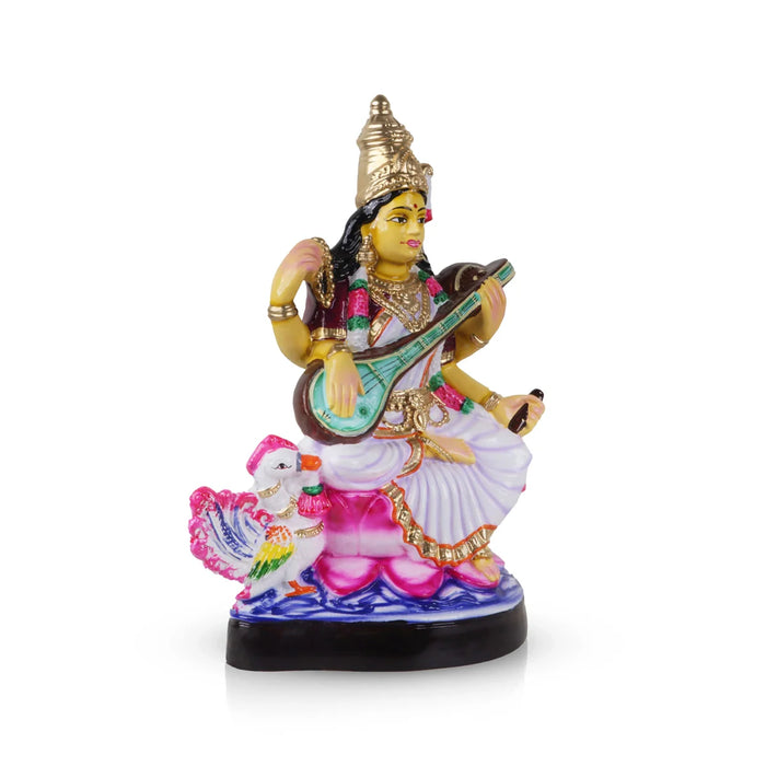 Saraswati Paper Mache Golu Bommai - 17 Inches | Giri Golu Doll/ Navaratri Golu Bomma/Gombe/Bommai