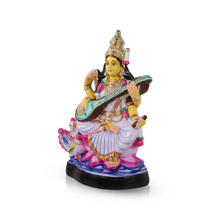 Saraswati Paper Mache Golu Bommai - 17 Inches | Giri Golu Doll/ Navaratri Golu Bomma/Gombe/Bommai