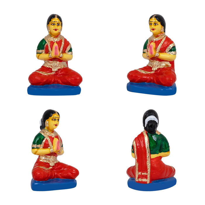 Satyanarayana Idol Pooja Paper Mache Golu Bommai Set - 11 X 5.5 Inches | Navaratri Golu Gombe/ Giri Golu Doll