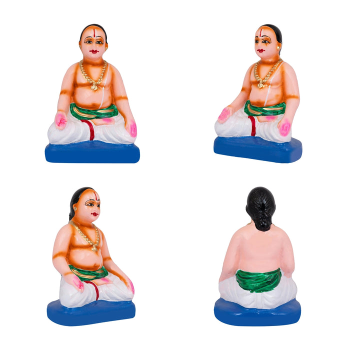 Satyanarayana Idol Pooja Paper Mache Golu Bommai Set - 11 X 5.5 Inches | Navaratri Golu Gombe/ Giri Golu Doll