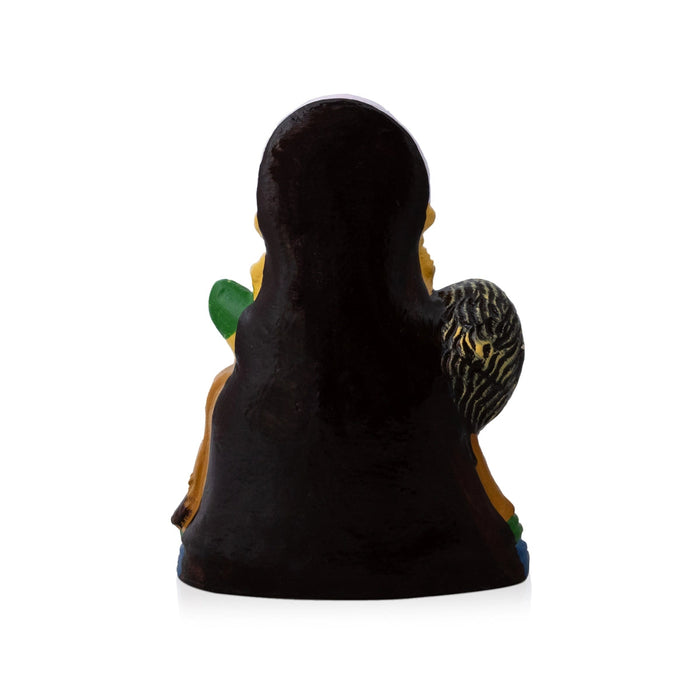 Simhavahini Durga Clay Golu Bommai - 10 x 8 Inches | Giri Golu Doll/ Navaratri Golu Bomma/Gombe/Bommai