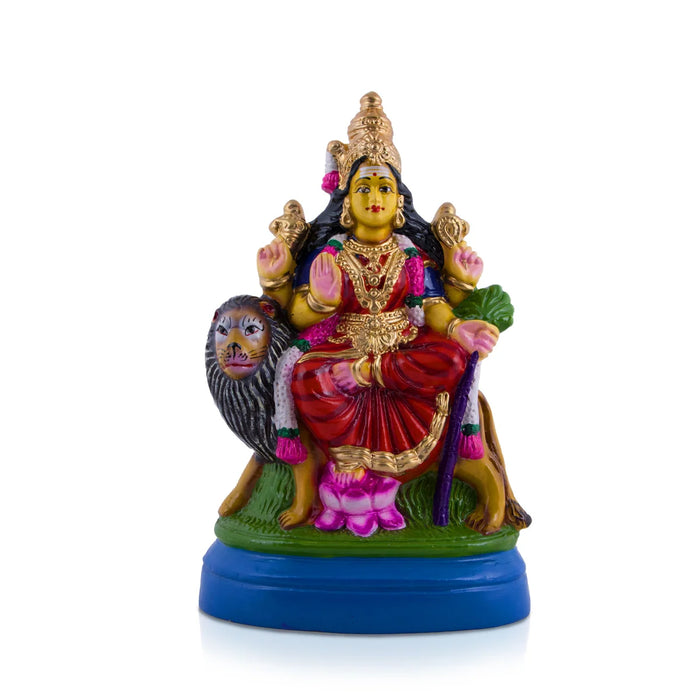 Simhavahini Durga Paper Mache Golu Bommai - 12 Inches | Giri Golu Doll/ Navaratri Golu Bomma/Gombe/Bommai