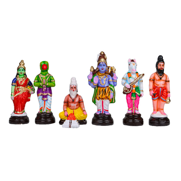 Srinivasa Kalyanam Clay Golu Bommai Set - 10 X 7 Inches | Navaratri Golu Gombe/ Giri Golu Doll/ Navratri Decor