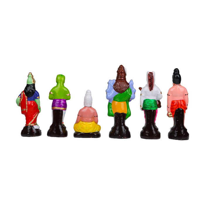 Srinivasa Kalyanam Clay Golu Bommai Set - 10 X 7 Inches | Navaratri Golu Gombe/ Giri Golu Doll/ Navratri Decor