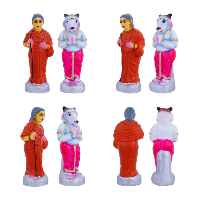 Thiruvilayadal Clay Golu Bommai Set - 9 x 6 Inches | Giri Golu Doll/ Navaratri Golu Bomma/ Dasara Doll
