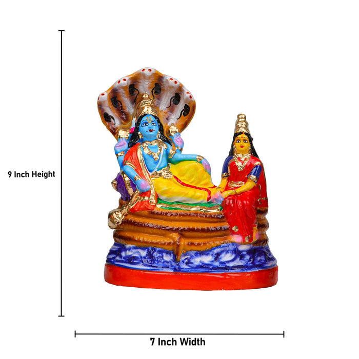 Vaikuntam Clay Golu Bommai Set - 9 x 7 Inches | 5 Pcs/ Giri Golu Doll/ Navaratri Golu Bomma/ Gombe