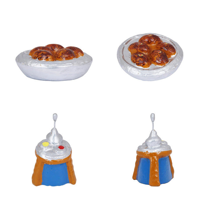 Valaikappu Clay Golu Bommai Set - 8 X 3.75 Inches | Giri Golu Doll/ Seemantham Navaratri Gombe/ Navratri Decor