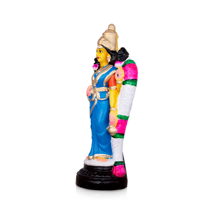 Vishalakshi Clay Golu Bommai - 9 x 4 Inches | Giri Golu Doll/ Navaratri Golu Bomma/Gombe/Bommai