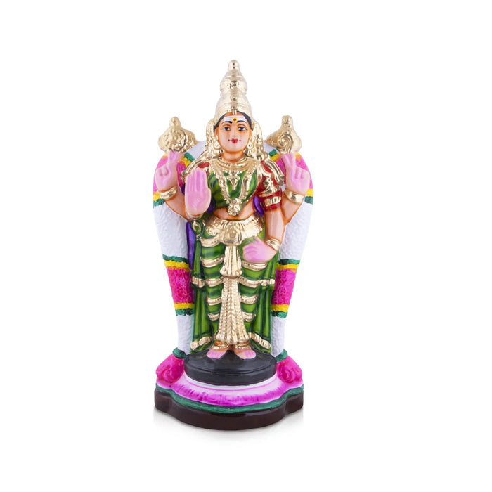 Vishnu Durga Clay Golu Bommai - 17 x 8 Inches | Giri Golu Doll/ Navaratri Golu Bomma/Gombe/Bommai