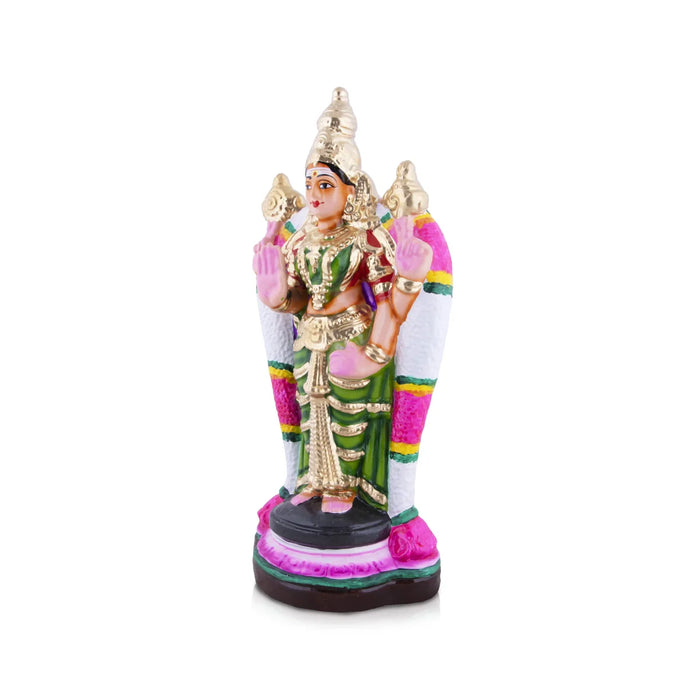 Vishnu Durga Clay Golu Bommai - 17 x 8 Inches | Giri Golu Doll/ Navaratri Golu Bomma/Gombe/Bommai