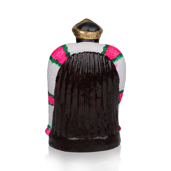 Annapurna Devi Clay Golu Bommai - 12 X 6 Inches | Navaratri Golu Gombe/ Giri Golu Doll/ Navratri Decor