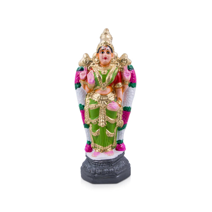 Vishnu Durga Clay Golu Bommai - 9 x 4 Inches | Giri Golu Doll/ Navaratri Golu Bomma/Gombe/Bommai